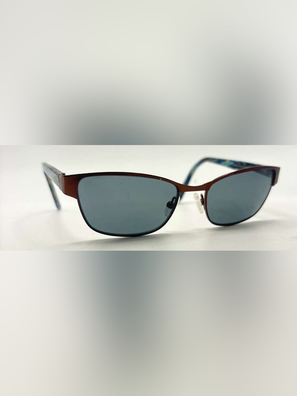 Nicole Miller Brown Blue Oval Sunglasses Frames Only